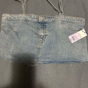 Denim Crop Top